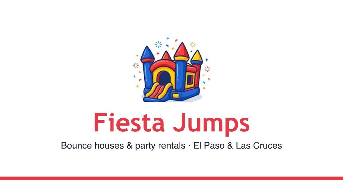 Fiesta Jumps — Party & Event Rentals website by BorderPlex AI
